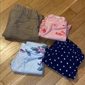 LOT OF TODDLER GIRL PANTS